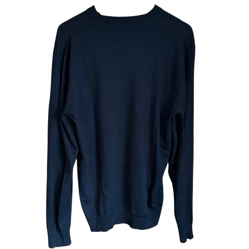 Travis Mathew Striped V Neck Lightweight Pullover Sweater Sz L - Picture 2 of 6